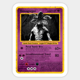 Demogorgon Monster Card (Variant) Sticker